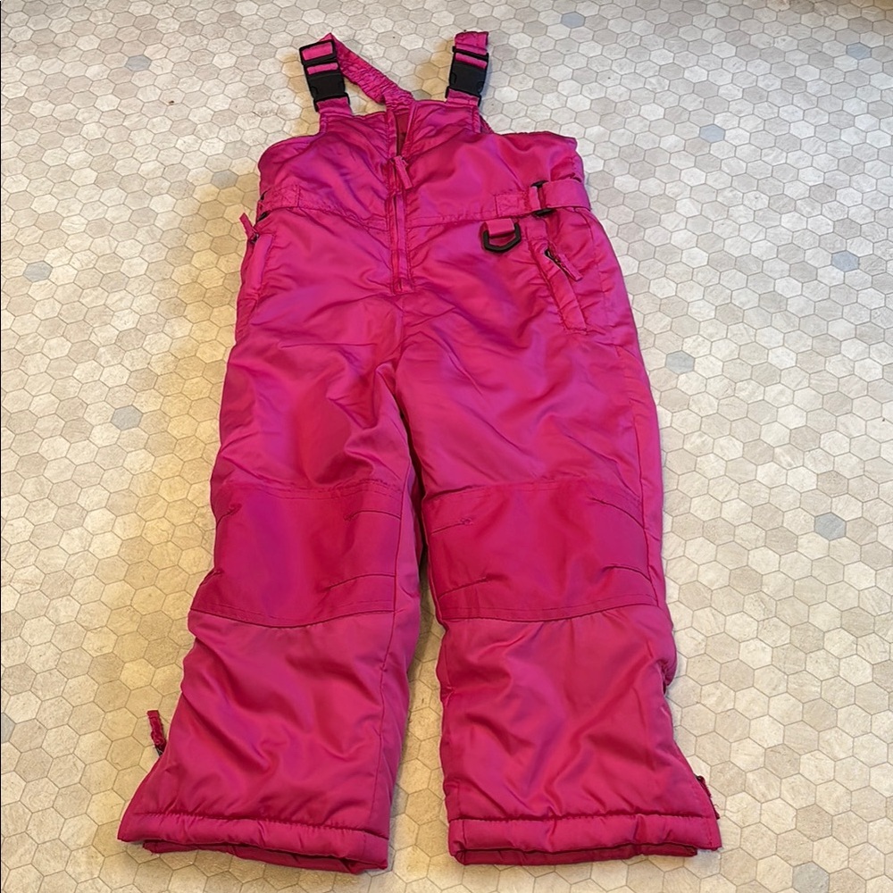 Kids Pink Snow Bib